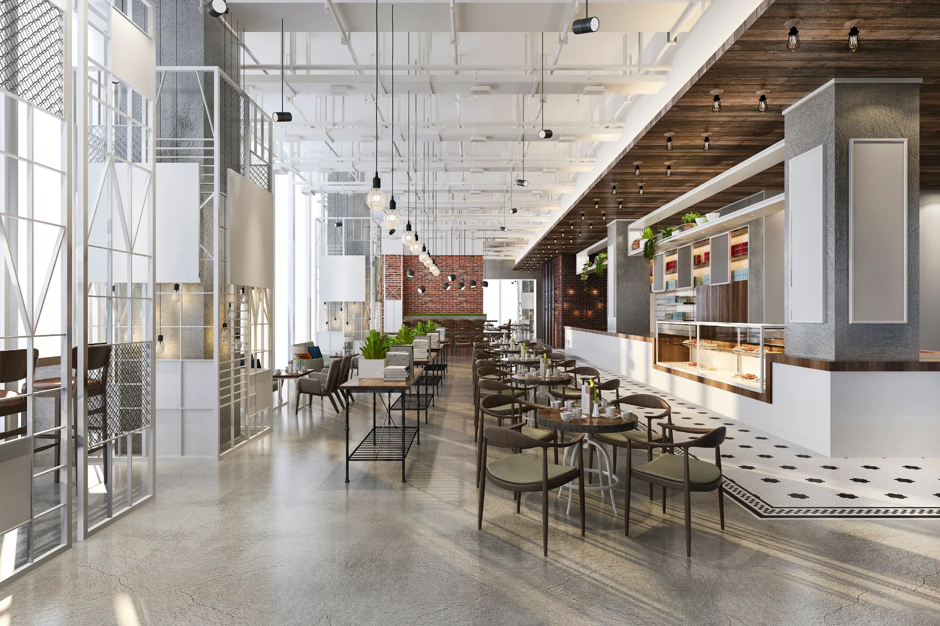hotele i obiekty handlowe wyposażenie hoteli meble hotelowe interior modern hotel wooden furniture grafika Mori Place